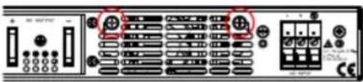 Control panel interface with labeled buttons and display indicators, showing various function keys and status indicators