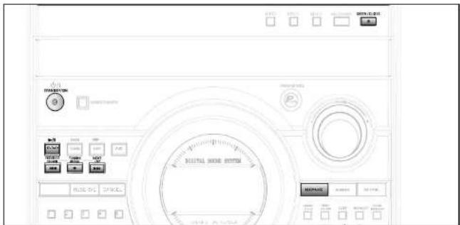 Technical diagram of a digital audio workstation with labeled controls and dials