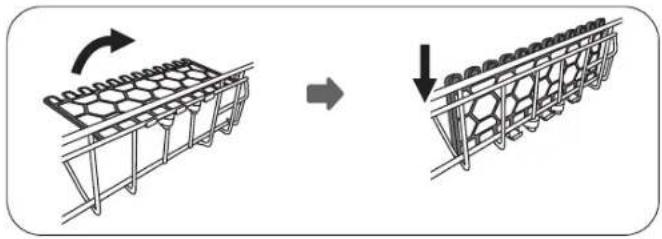 OMEGA ODWF6014BX - Folding the Cup Shelves Back - 2