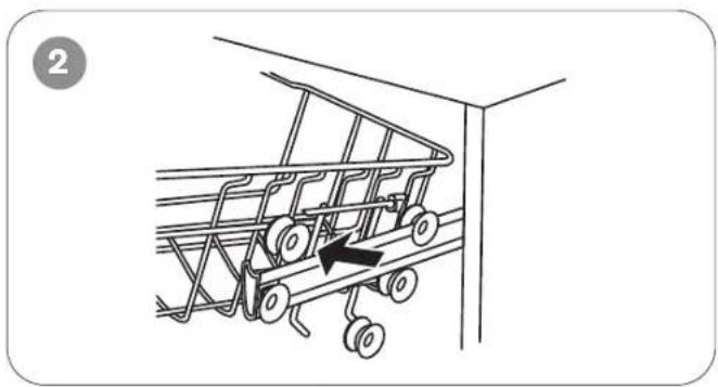 OMEGA ODWF6014BX - Adjusting the Upper Basket Height - 2