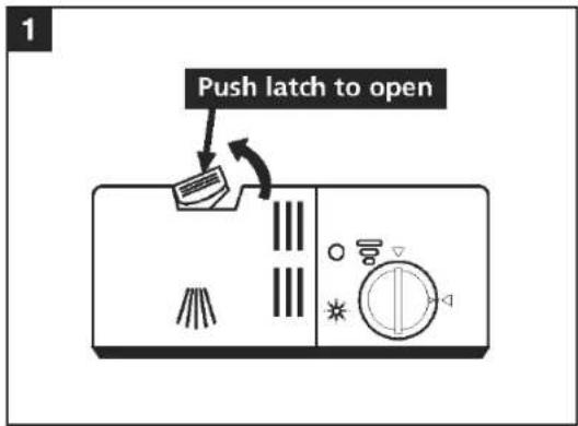 Push latch to open
