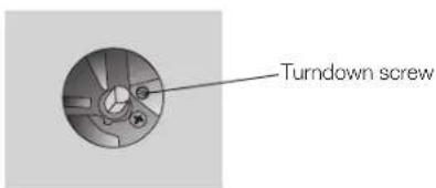 Turndown screw