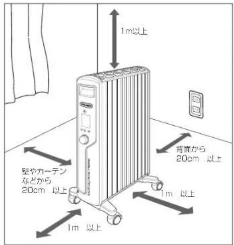 DELONGHI MDHU15 - 毛足の長いじゅうたんや凸凹のある床は避けて、平らな場所に置く - 1