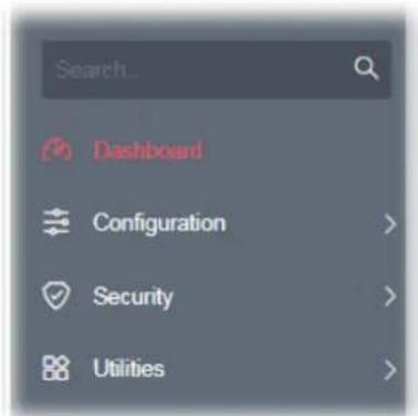 Search... Dashboard Configuration > Security > Utilities >