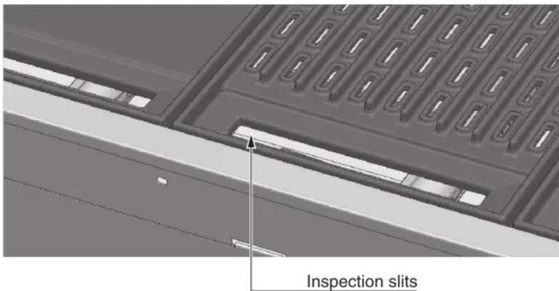 Inspection slits