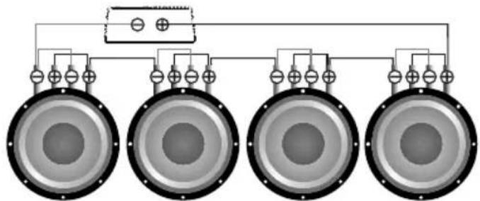 Deaf Bonce Apocalypse Atom 500.2 PRO - Subwoofers in series, coils in parallel - 3