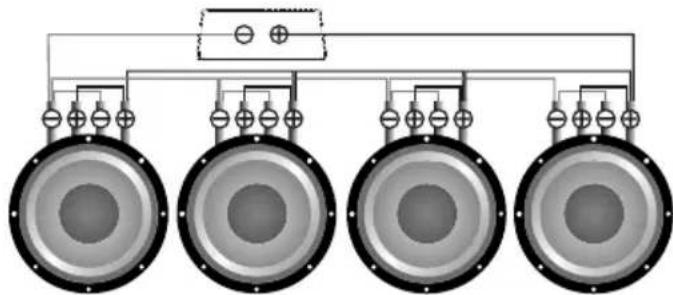 Deaf Bonce Apocalypse Atom 500.2 PRO - Subwoofers in series, coils in parallel - 10