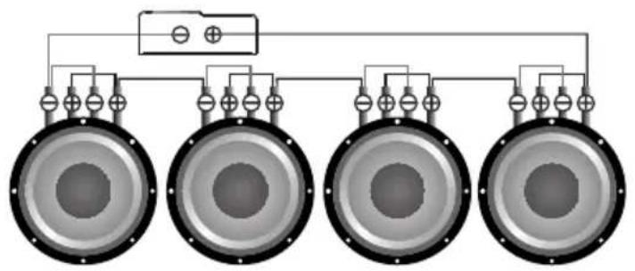 Deaf Bonce Machete MFA-1.1500 - Subwoofers in series, coils in parallel - 3