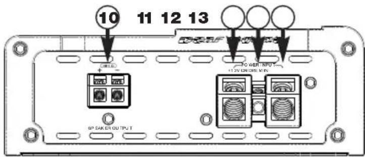 10 11 12 13 SP SAKER OUTPUT POWER INPUT +12V ON CIRI MIN
