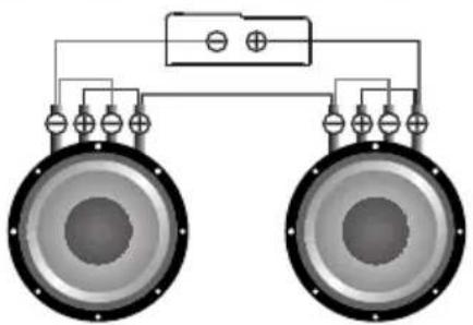 Deaf Bonce Machete MFA-1.1500 - Subwoofers in series, coils in parallel - 1