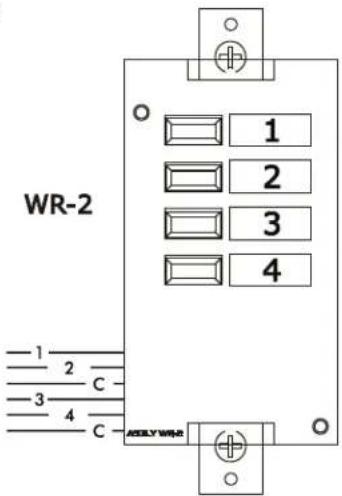 WR-2 1 2 3 4 1 2 C- 3 4 C ASELY WR-2