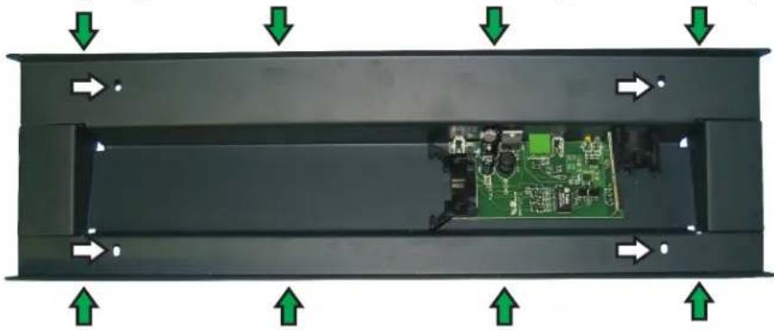 Ashly FR-8 - Follow these instructions for mounting to an electrical wall box, rack kit, or surface: - 1