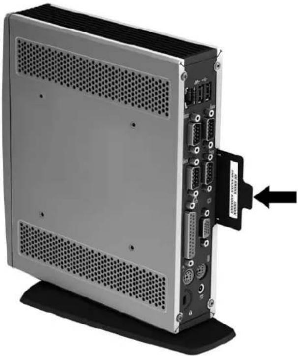 HP t505 - Serial Number Location - 1
