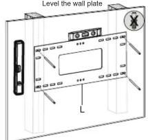 Level the wall plate 10201 L