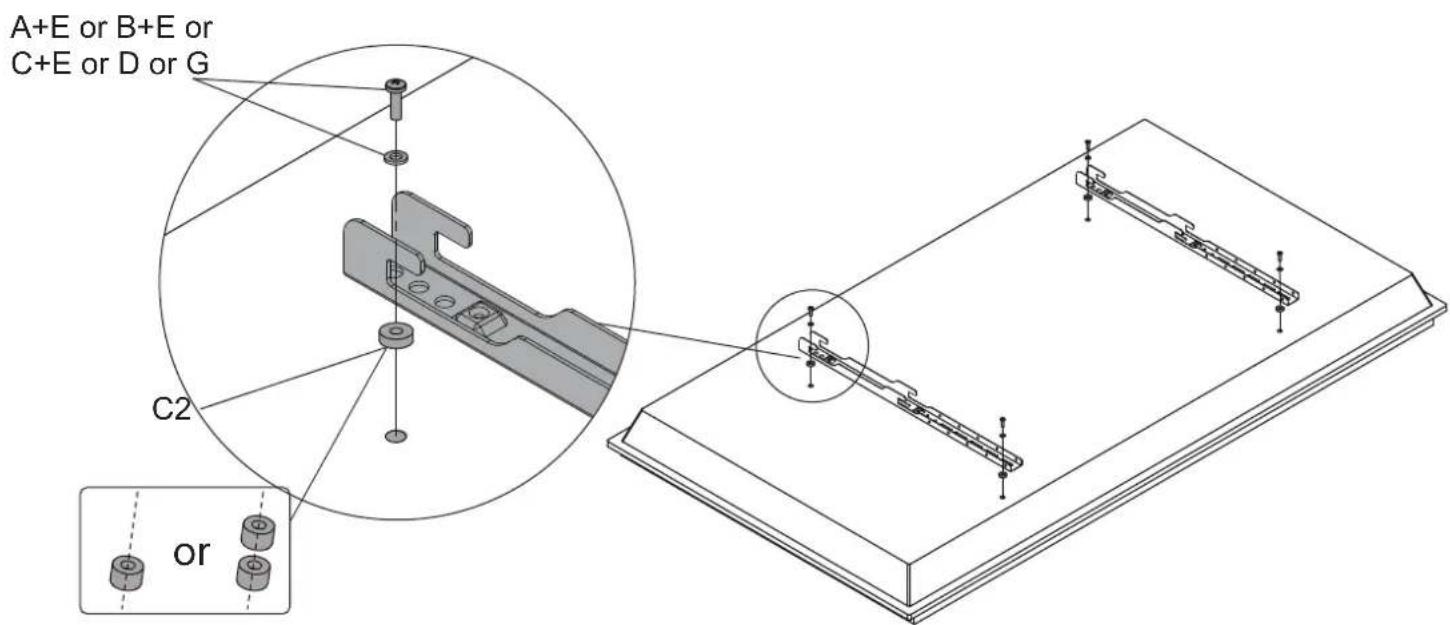 A+E or B+E or C+E or D or G C2 or