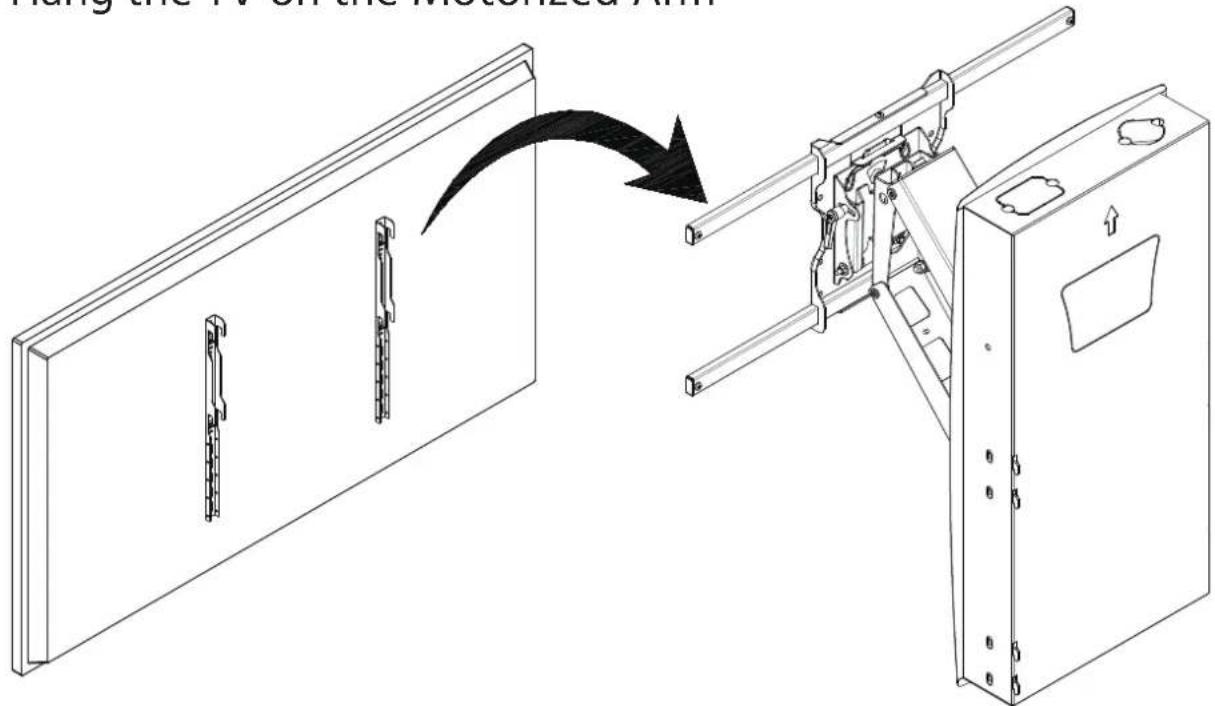 Hang the TV on the Motorized Arm