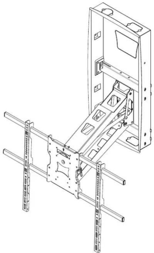 Mount-It! MI-302 - Recessed Motorized Fireplace TV Mount - 1