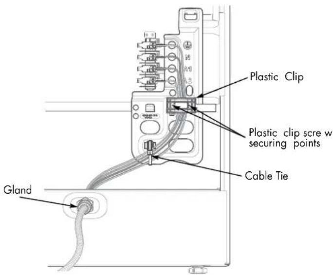 Plastic Clip Plastic clip screw w securing points Cable Tie Gland