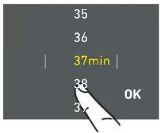 35 36 37min 38 37 OK