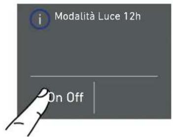 Modalità Luce 12h On Off