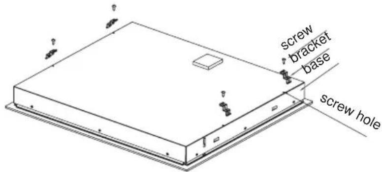 screw bracket base screw hole