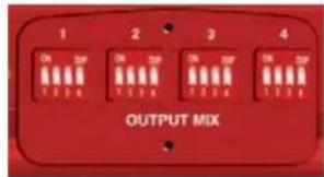 1 2 3 4 OUTPUT MIX