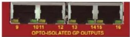 9 10 11 12 13 14 15 16 OPTO-ISOLATED GP OUTPUTS