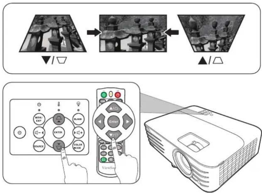VIEWSONIC CPB701HD - Correcting Keystone - 1