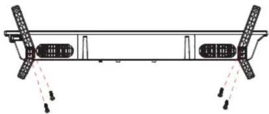 Allview 50iPlay6200-U - TV Stand Installation Instructions - 1