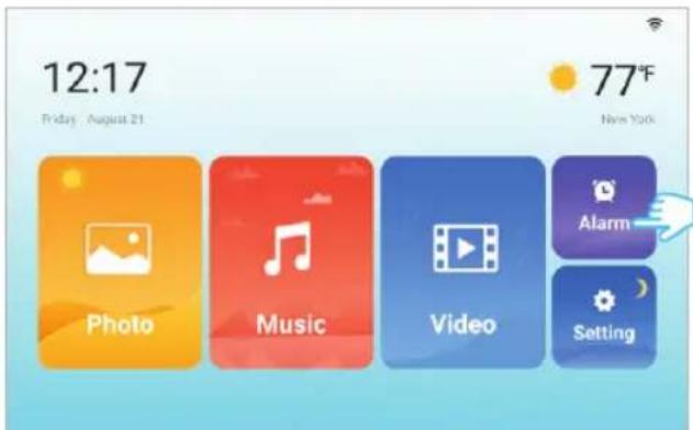 12:17 Friday August 21 77°F New York Photo Music Video Alarm Setting