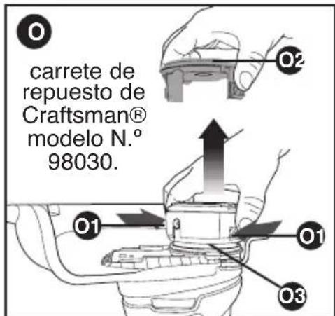 carrete de repuesto de Craftsman® modelo N.º 98030.