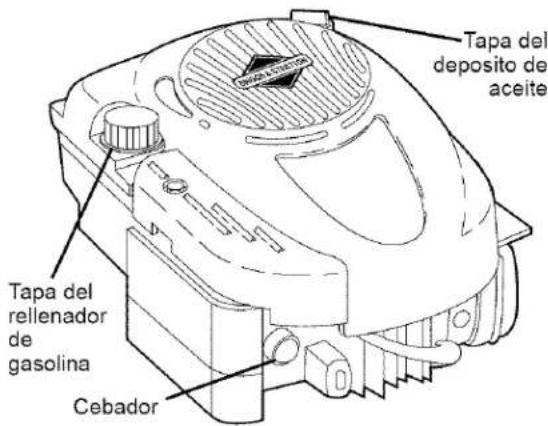 Tapa del deposito de aceite Tapa del rellenador de gasolina Cebador
