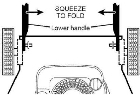 SQUEEZE TO FOLD Lower handle