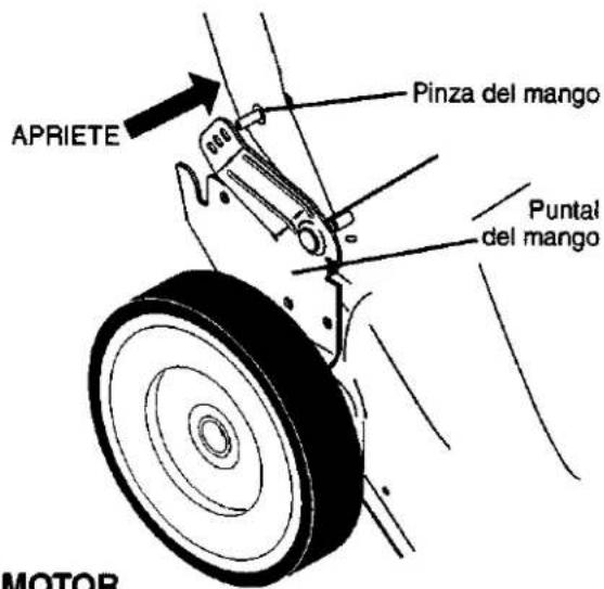 APRIETE Pinza del mango Puntal del mango MOTOR