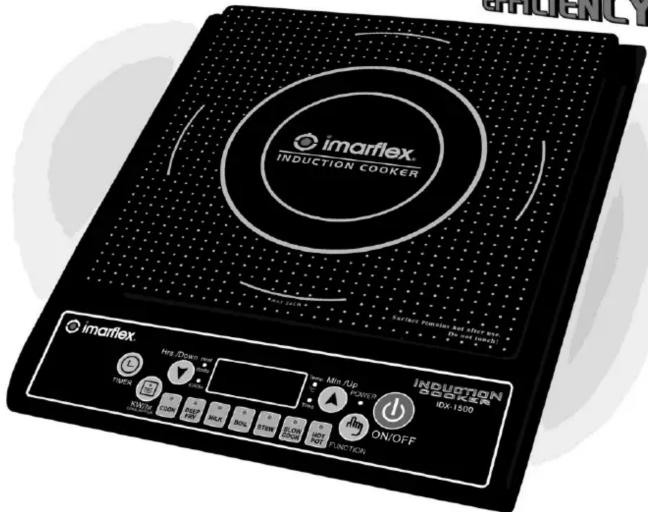 imarflex. INDUCTION COOKER imarflex HY-DOCK, IN Power ON/OFF INUCTION SOCKER IDX-1500 ON/OFF FUNCTIONAL