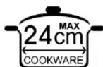 Imarflex IDX-1650S - SUITABLE COOKWARES: - 1