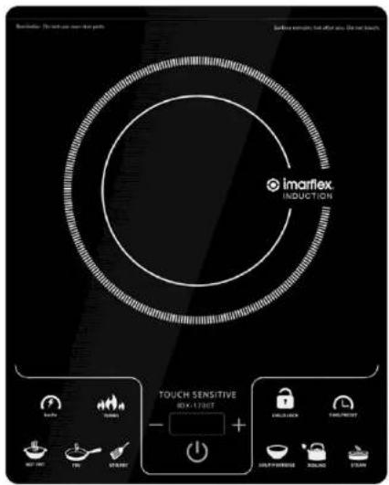 Imarflex INDUCTION TOUCH SENSITIVE BOX-1230FT + - + - INTUATION TOLERER STRAW
