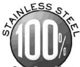 STAINLESS STEEL 100%