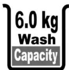 6.0 kg Wash Capacity