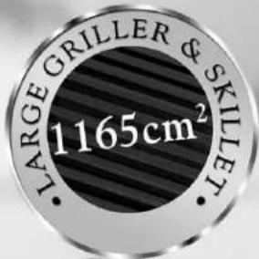 LARGE GRILLER & SKILLET 1165cm²