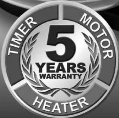 TIMER MOTOR 5 YEARS WARRANTY HEATER