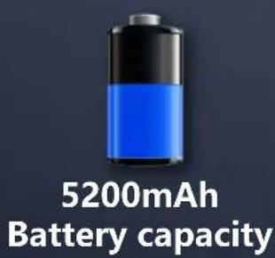 5200mAh Battery capacity