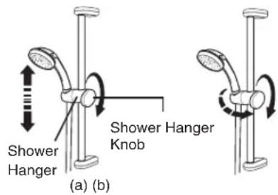 Shower Hanger Shower Hanger Knob (a) (b)
