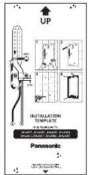 UP INSTALLATION TEMPLATE PANASONIC