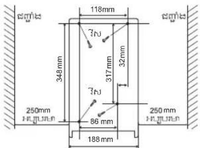 118mm 348mm 32mm 317mm 3hJ 250mm 86 mm 188 mm 250 mm