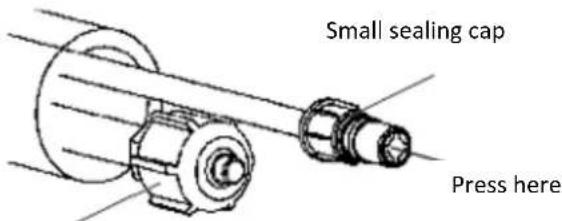 Small sealing cap Press here