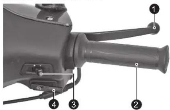 Labeled diagram of a mechanical device with numbered components for identification