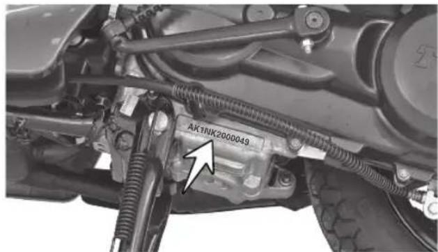 TVS Scooty Pep+ - VEHICLE IDENTIFICATION NUMBER - 2