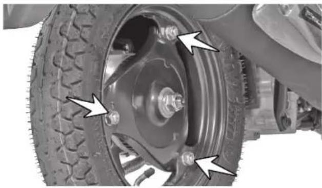 TVS Scooty Pep+ - REAR WHEEL REMOVAL AND REASSEMBLY - 1