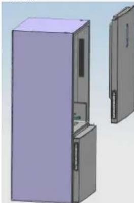 CANDY CCG2T718EX - Reversing the Door Swing - 6